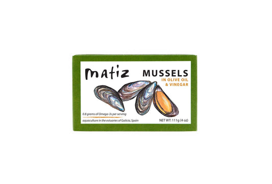 Matiz Canned Mussels in EVOO- 4oz