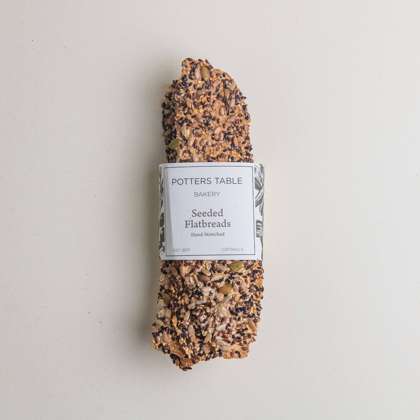 Seeded Olive Oil Flatbreads, Potters Table