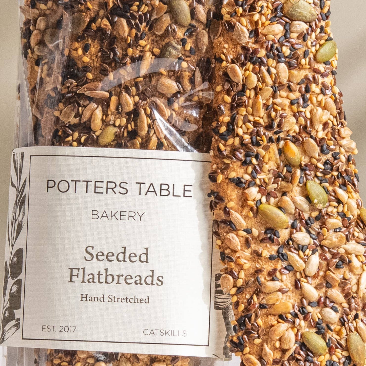 Seeded Olive Oil Flatbreads, Potters Table