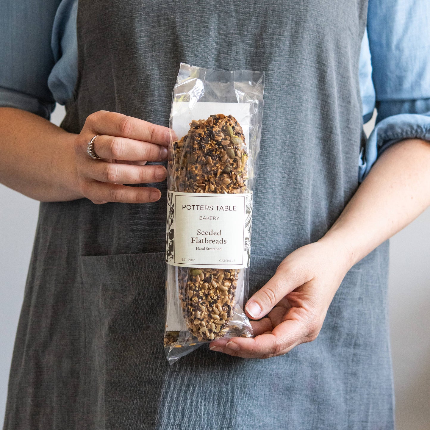 Seeded Olive Oil Flatbreads, Potters Table