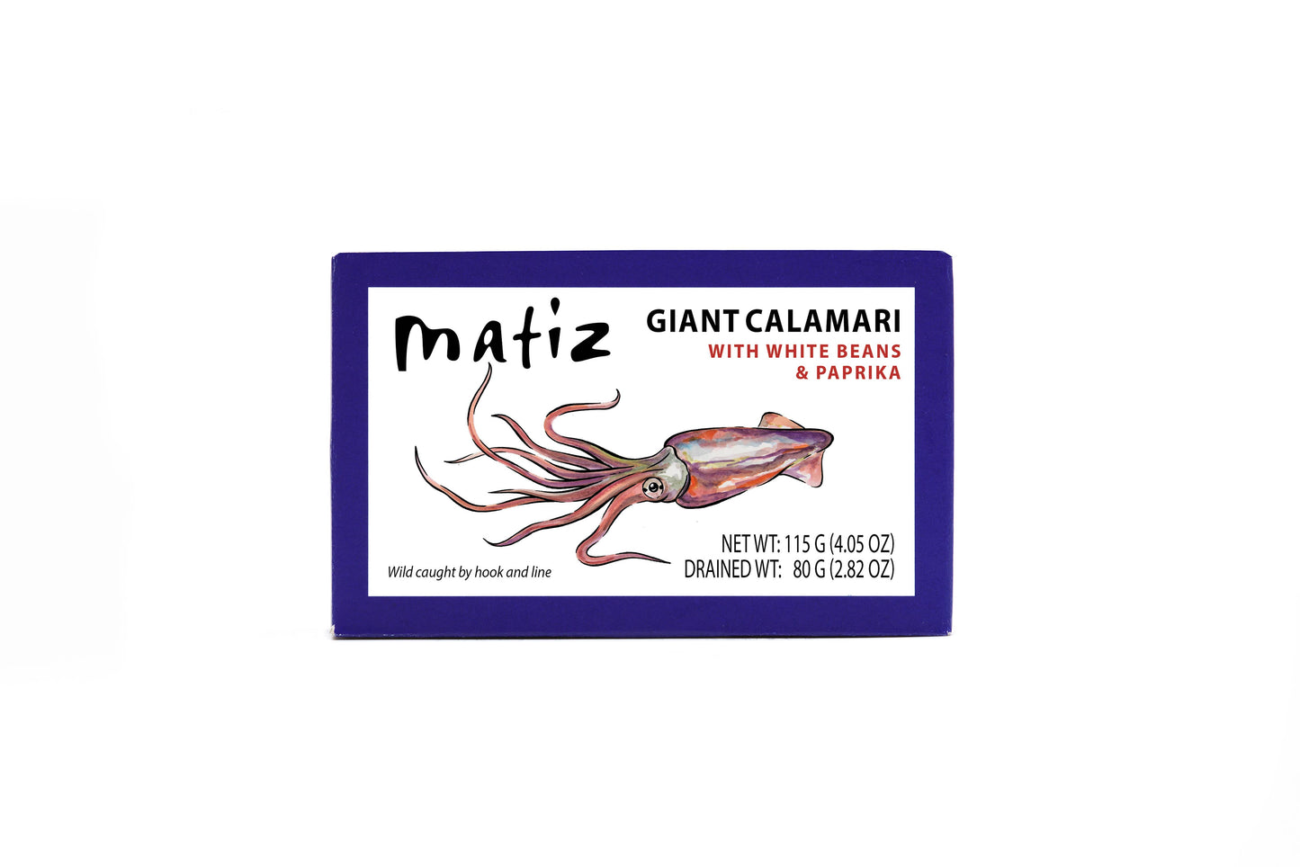 Matiz Canned Giant Calamari with White Beans & Pimenton, 4.1oz