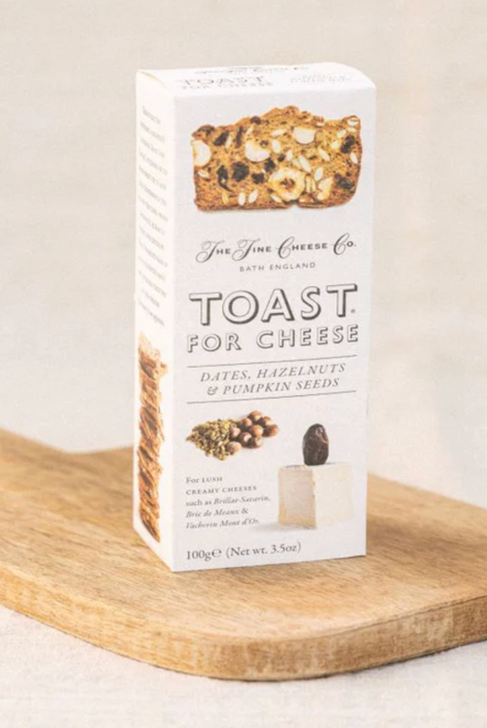 Toast For Cheese Dates, Hazelnuts & Pumpkin Seed