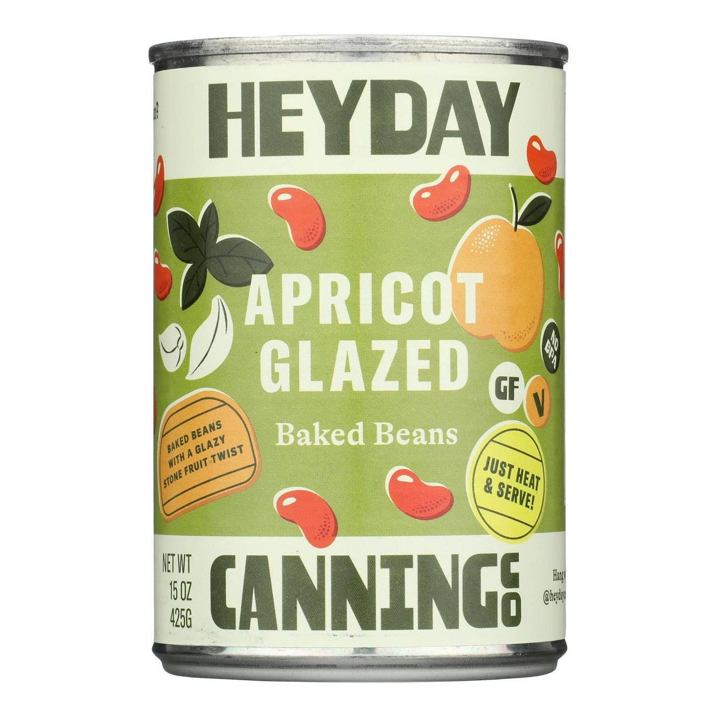 Heyday Canning Apricot Glazed Baked Beans, 12-Pack (15 Oz)