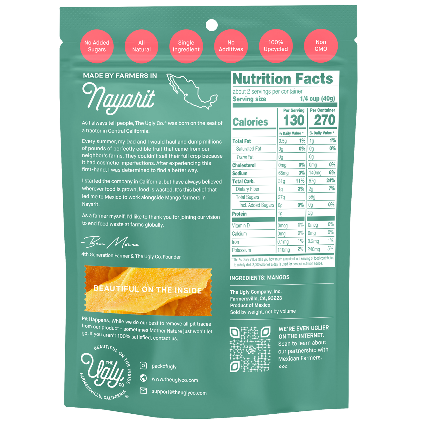 3oz Dried & Sliced Mangos