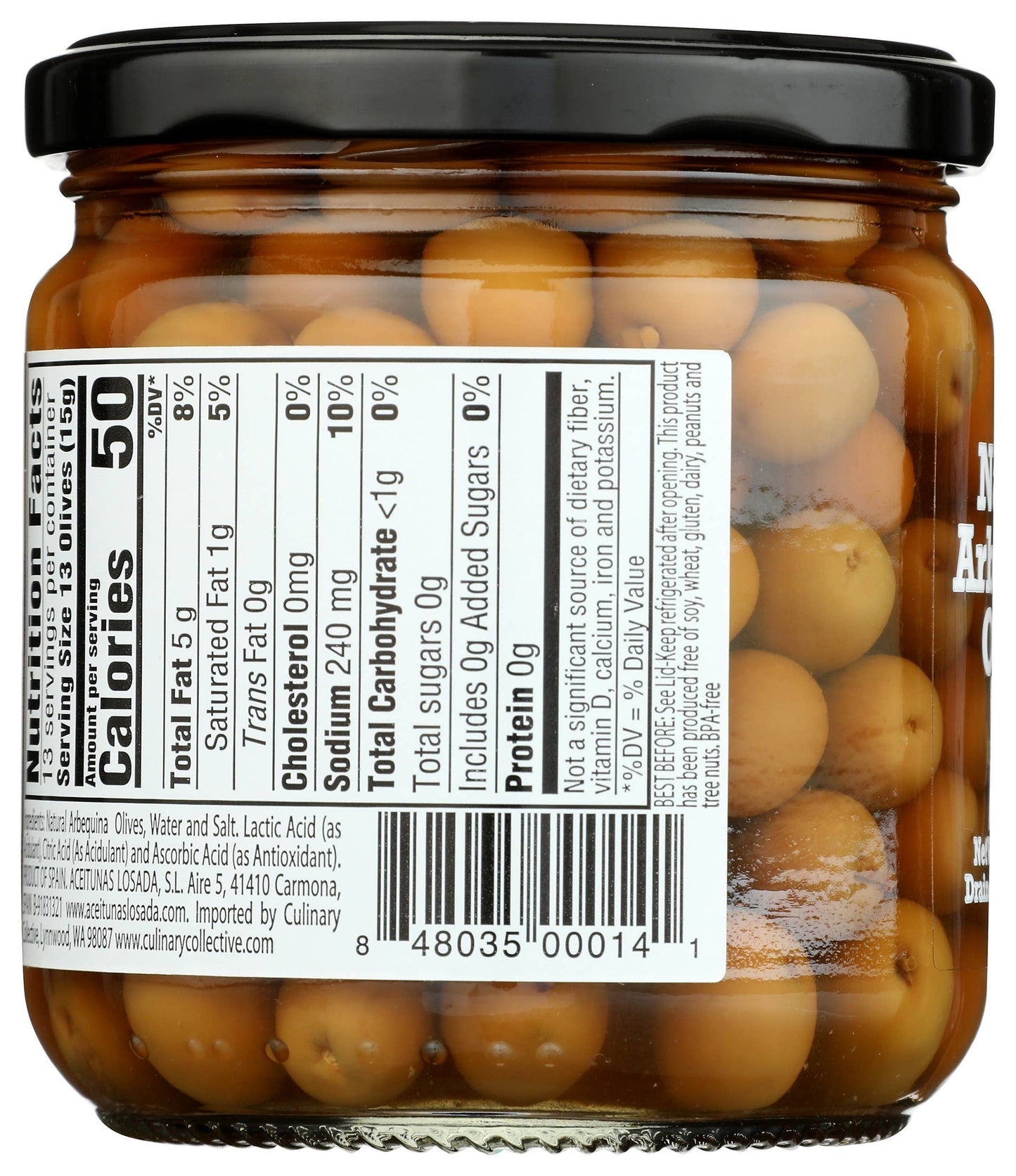 Arbequina Olives, Dequmana
