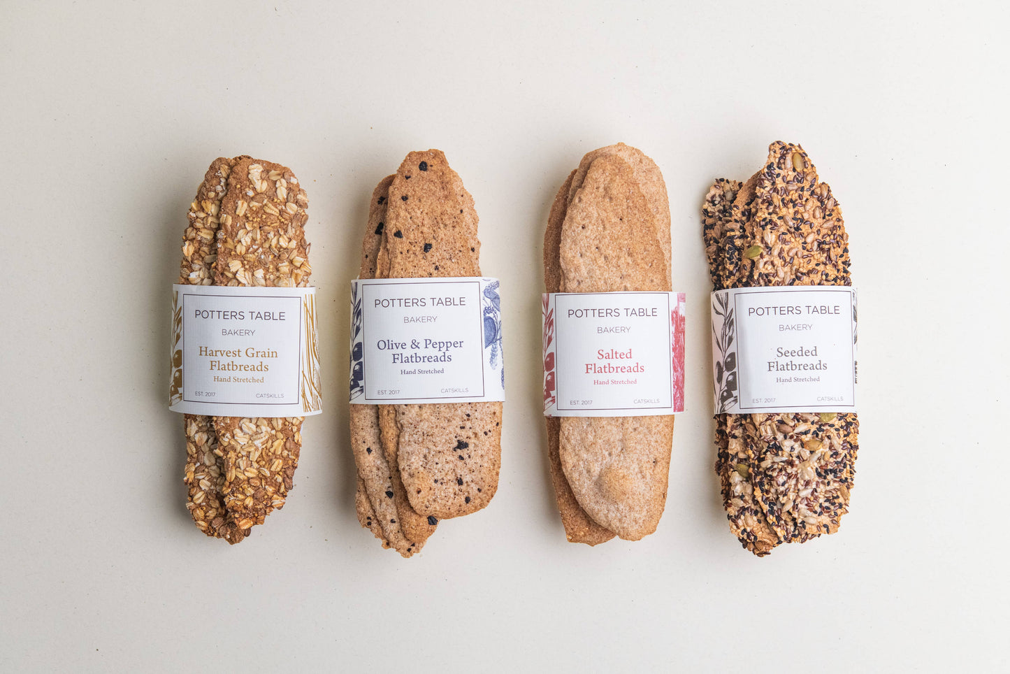 Seeded Olive Oil Flatbreads, Potters Table