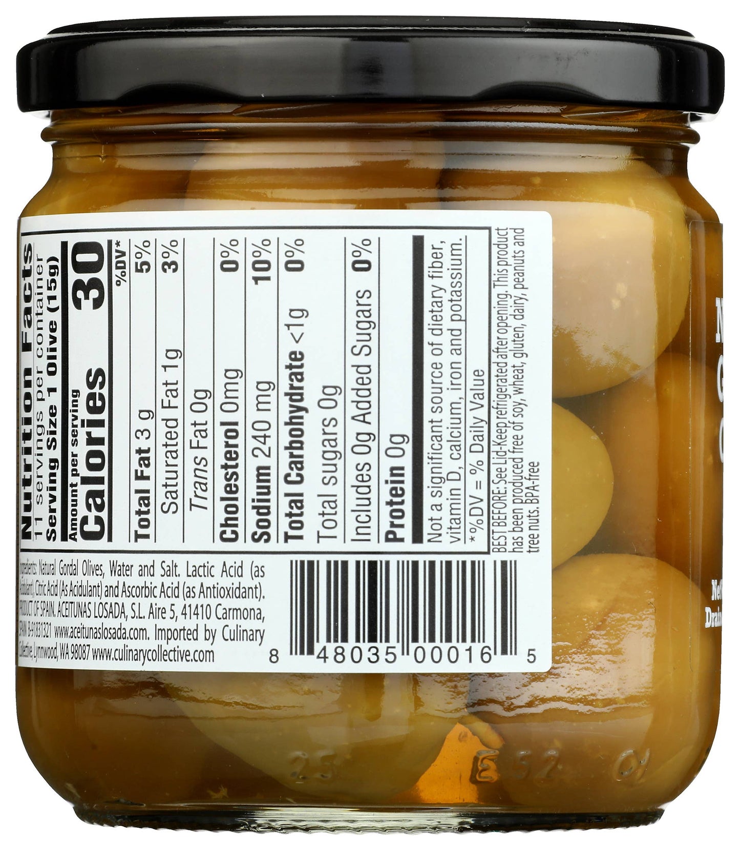 Green Gordal Olives, Dequmana