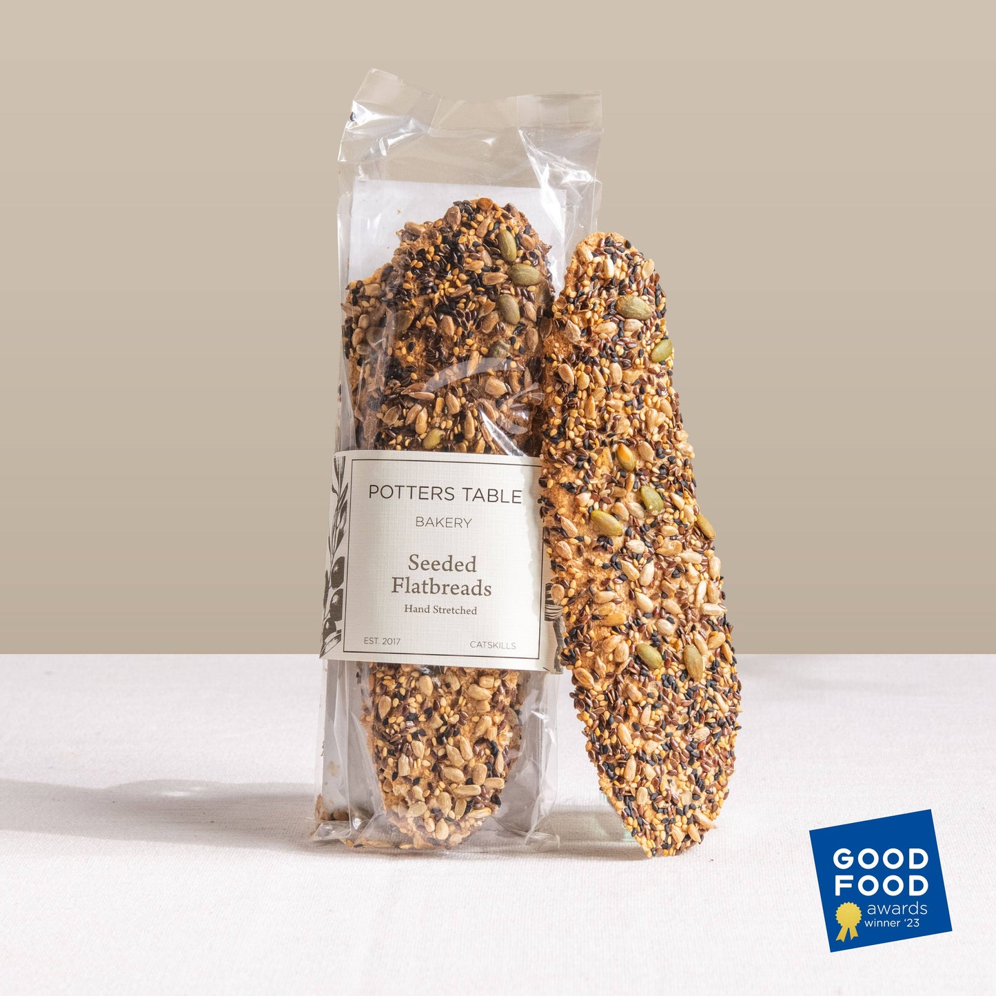 Seeded Olive Oil Flatbreads, Potters Table